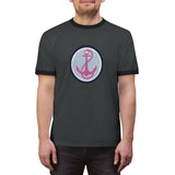 Pink Anchor Classic Unisex Ringer Tee