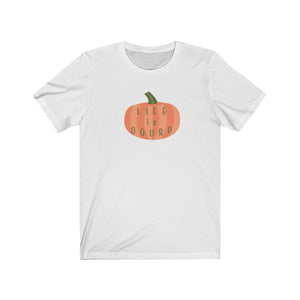 Life IS Gourd Striped Pumpkin Unisex Jersey Short Sleeve Tee