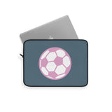 Power Pink Soccer Ball Laptop Sleeve