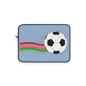 Soccer Stripes Soccer Ball Laptop Sleeve