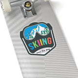 Skiing Own the Day Ski Goggles Mountain Kiss-Cut Stickers