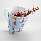 Happy Sailboats Latte mug