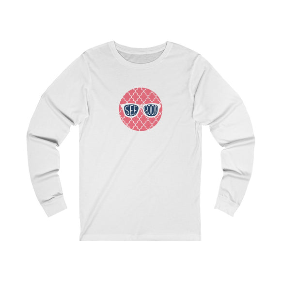 See the Good Glasses With Pattern Design 100% Soft Cotton Unisex Jersey Long Sleeve Tee