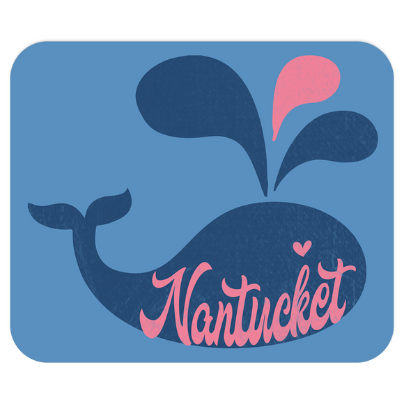 Nantucket Happy Whale Computer Mousepad