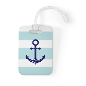 Striped Anchor Bag Tag