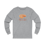 Piece Out Baked Pie Themed Unisex Jersey Long Sleeve Tee