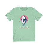 Swim With Dolphins in the Bahamas Unisex Jersey Short Sleeve Tee