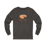 Piece Out Baked Pie Themed Unisex Jersey Long Sleeve Tee