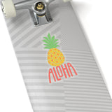 Aloha Pineapple Tropical Vibe Hawaiian Kiss-Cut Stickers