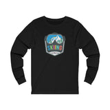 Skiing Own the Day Ski Goggles Mountain Unisex Jersey Long Sleeve Tee