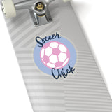 Soccer Chick Kiss-Cut Stickers