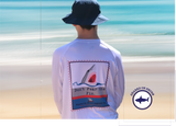 Men's "Don't FEAR the Fin" Long Sleeved Sun Protective Tshirt
