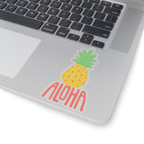 Aloha Pineapple Tropical Vibe Hawaiian Kiss-Cut Stickers