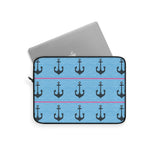 Anchor Waves Nautical Patterned Laptop Sleeve