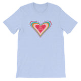 Be Kind Retro Heart Short-Sleeve Unisex T-Shirt