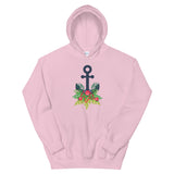 Holiday Greens Anchor Hoodie for Nautical Lovers