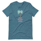 Warm Holiday Wishes Festive  Palm Tree Short-Sleeve Unisex T-Shirt