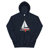 Holiday Sails Unisex Hoodie for Sailors, Boaters, and Nautical Lovers