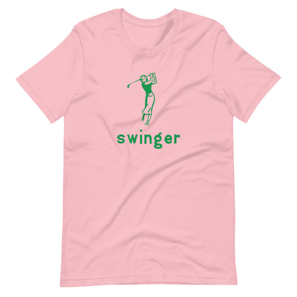 Swinger Retro Lady Golfer Short-Sleeve Unisex T-Shirt