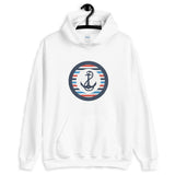 U.S.A. Circle Anchor With Stripes Unisex Hoodie