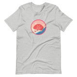 All Is Calm, All Is Bright Festive Pink Flamingos Holiday Short-Sleeve Unisex T-Shirt