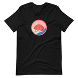 All Is Calm, All Is Bright Festive Pink Flamingos Holiday Short-Sleeve Unisex T-Shirt