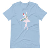 Festive Ballerina Short-Sleeve Unisex T-Shirt for Dancers, Ballet Lovers