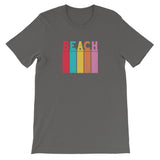 Beach in Retro Texture Short-Sleeve Unisex T-Shirt
