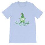 Lucky Gnome Rainbow Shamrock St. Patrick's Day Themed Short-Sleeve Unisex T-Shirt