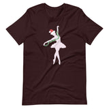 Festive Ballerina Short-Sleeve Unisex T-Shirt for Dancers, Ballet Lovers