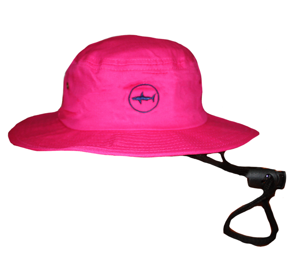 Adult Hot Pink Classic Bucket Hat With Navy Under Brim and