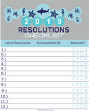 2019 New Year's Resolutions Checklist