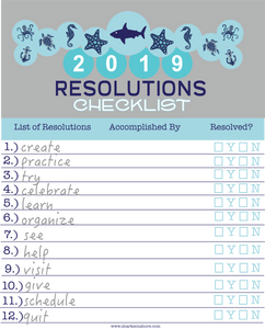 2019 New Year's Resolutions Checklist