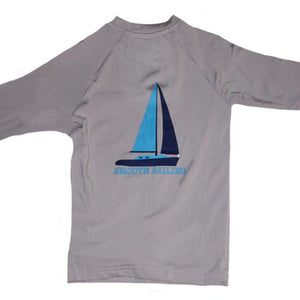 Little Boy's "Smooth Sailing" Long Sleeve Sun Protective Shirt