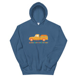 Autumn Excursions Vintage Pickup Truck Loaded With Pumpkins Unisex Hoodie