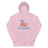Nantucket Whale With Layered Text Unisex Hoodie