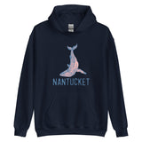 Nantucket Pink Whale Unisex Hoodie