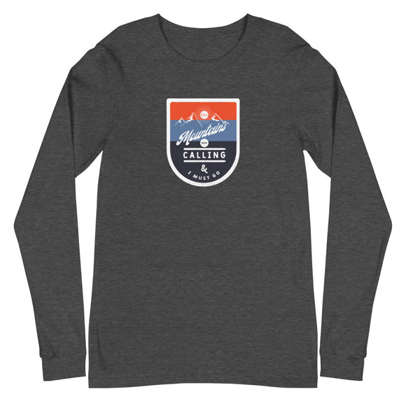 The Mountains Are Calling Ski Unisex Long Sleeve Tee
