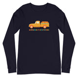 Autumn Excursions Vintage Pickup Truck Loaded with Pumpkins Unisex Long Sleeve Tee