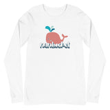 Nantucket Whale With Layered Text Unisex Long Sleeve Tee
