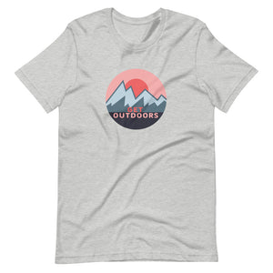 Get Outdoors With Mountain View Short-Sleeve Unisex T-Shirt