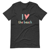 I Heart the Beach Short-Sleeve Unisex T-Shirt
