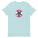 Starfish On Stripes Short-Sleeve Unisex T-Shirt