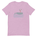 Just Breathe Floral Whale Short-Sleeve Unisex T-Shirt