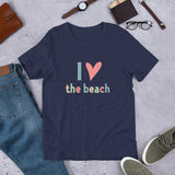 I Heart the Beach Short-Sleeve Unisex T-Shirt