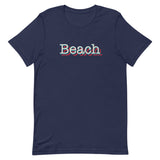 Beach In Bold Text Short-Sleeve Unisex T-Shirt