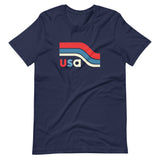 Retro U.S.A. Bold Stripes Short-Sleeve Unisex T-Shirt