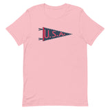 U.S.A. Vintage Pennant Short-Sleeve Unisex T-Shirt
