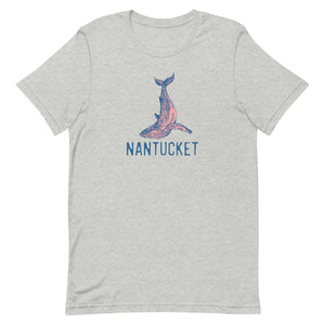 Nantucket Pink Whale Unisex t-shirt