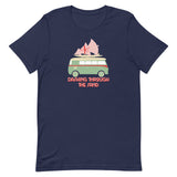 Dashing Through the Sand Holiday  Surf Van With Christmas Tree Short-Sleeve Unisex T-Shirt